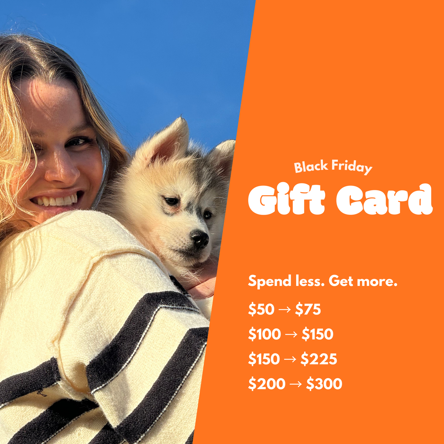 Gift Card (Black Friday Bonus Value)