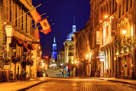 Things to do in Montreal in January featuring a snowy winter city skyline